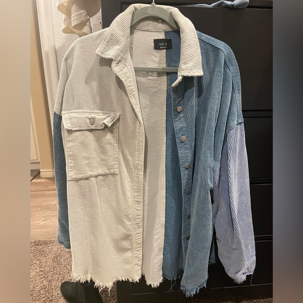 Vici Colorblock Shacket